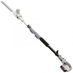 Ikra Taille haie sans fil 20V - Lame de 40 cm Batterie lithium 2.0Ah + Chargeur 20V - Perche télescopique 4m