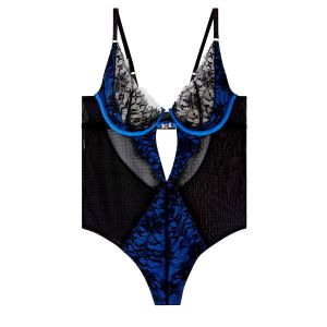 Pomm'Poire Body tanga noir/bleu Alcove