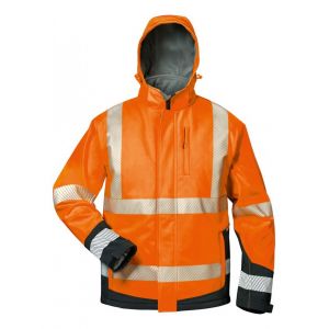 Elysee Veste softshell Haute visibilité LUKAS Taille L, orange/noir
