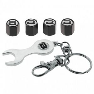 Sumex Bouchons de valves Butzi noir avec clef