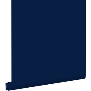 Estahome - papier peint uni encre bleu