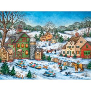 Master pieces Puzzle 550 pièces : Collection Heartland - L'embuscade des boules de neige