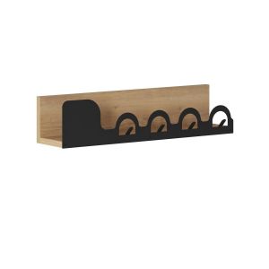 Calicosy Porte manteaux suspendu décor chêne L63 cm - liora hanger
