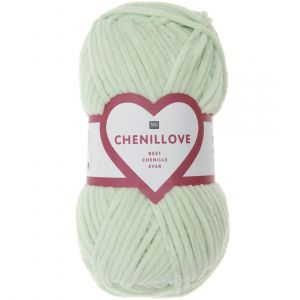 Rico Design Découvrez le Confort et la Douceur de la Pelote Velours Creative Chenillove 100GR de 09 Vert Mint - 09 Vert Mint