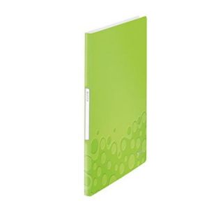 Leitz 4631-00-64 - Protège-documents Wow, 20 pochettes 21 x 29,7 cm, couv. polypro, vert métallique