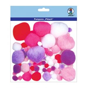 Ursus Pompon-set plüsch, pink lila 39500003