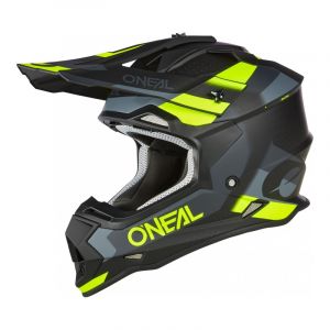 O'neal Casque cross 2SRS Spyde V.23 noir/gris/jaune fluo- M