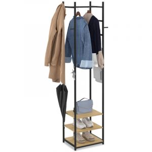 Idmarket Vestiaire penderie d'entrée rico porte-manteau