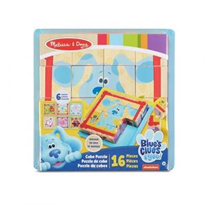 Melissa & Doug Blue's Clues 16-Piece Wooden Cube Puzzle - 1.0 ea