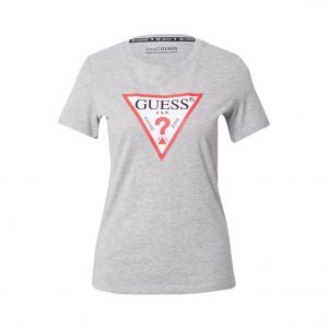 Image de Guess Pour femme. T-shirt ? logo triangulaire gris