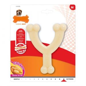Nylabone Jouet pour chien E treme Chew Wishbone Taille M Poulet Nylon