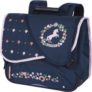 Oberthur Cartable Cheval 38 cm Noir et Rose
