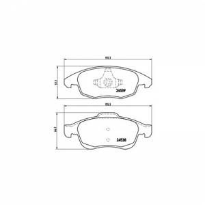 Brembo 4 plaquettes de frein P61083