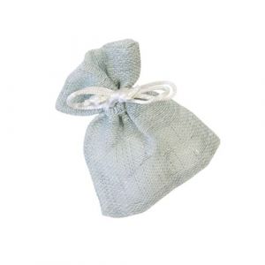 Hobi 4 pochons toile tissu 10cm bleu sc444ci