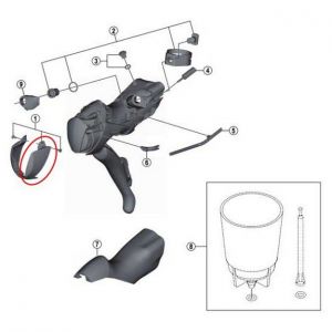 Shimano Manetles Handle Embellisher Left Rs505 - Black - Taille One Size