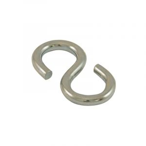 Websilor Esses symétriques en acier zingué fil diamètre 3 mm, ouverture 3,5 mm, longueur 28 mm, sachet de 25 pièces - pramac