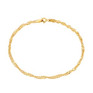 Cleor Bracelets Bracelet en Or 375/1000 Jaune Femme - Couleur Unique - Taille multicolor