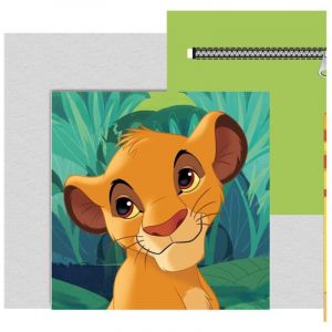 AYMAX Coussin en Peluche avec poche Simba - Le Roi Lion Disney