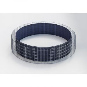 Lit surélevé rond, diamètre 502 cm, hauteur 50 cm