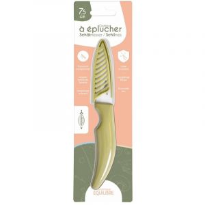 Durandal Couteaux de cuisine en c&eacute;ramique avec &eacute;tui, 4 tailles de lames - D&eacute;coupe, &eacute;pluche et tranche viandes, l&eacute;gumes, fruits