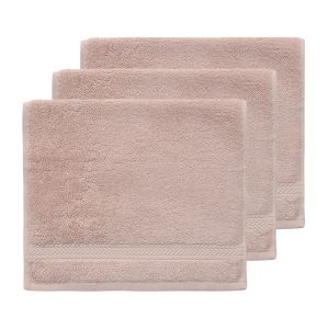 Sensei Maison Lot de 3 serviettes invité 550 g/m² nude 30x50 cm