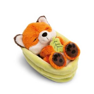 Nici Peluche renard avec feuille