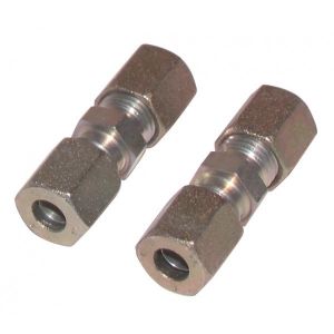 Diff Raccord double &Oslash;10 (2pcs) - Acier - &Oslash;10 (2pcs)