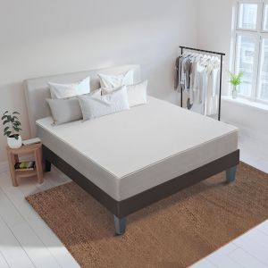 LITERIE | Ensemble Inspiration 180x200 cm | Matelas Mémoire de forme + Sommier Bois | Ferme Bellecour