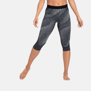 Odlo Blackcomb Plus Pantalon 3/4 Femme, noir XS Bas thermiques ski