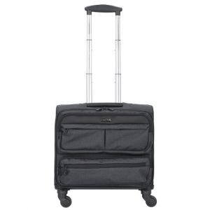LIGHTPAK Valise à roulettes 46144 Business Laptop Overnight Ronney en Nylon 600D avec 4 roulettes à 360° Anthracite 44 cm