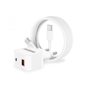 Evetane C&acirc;ble et Prise Murale (USB + USB-C) 25W - Reconditionn&eacute;