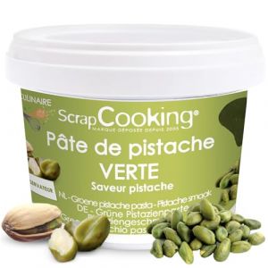 Scrapcooking Pâte de Pistaches Verte 200 g - Ingrédient pour Pâtisseries, Desserts, Macarons, Entremets, Cakes, Glaces, Smoothies, Gâteaux - Cake Design - 4498