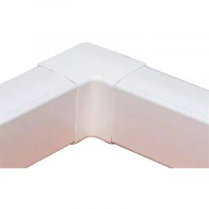 MC Distribution Coude intérieur 90° OPTIMAL - Pour 04/OP80 - 80x60 - Blanc