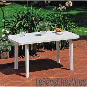 Image de Progarden Table de jardin ovale Faro en polypropylène 140 cm