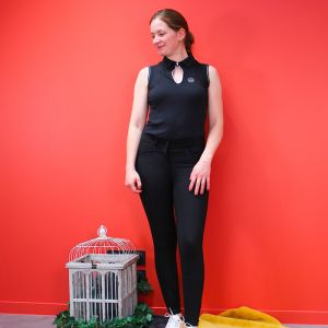 Polo d'équitation sans manches femme Equithème Sarah