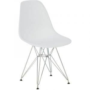 Image de Indecemi Chaise IMS Métal Blanc Chromé