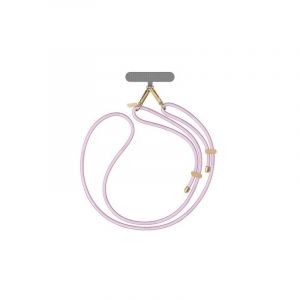 Uniq Cordon Nylon Avec Mousquetons Dor&eacute;s - Couleur : Violet - Mod&egrave;le : Universel