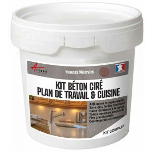 Arcane industries KIT BETON CIRE CUISINE ET PLAN DE TRAVAIL - Marengo - Brun - kit 10 m² (2 couches)