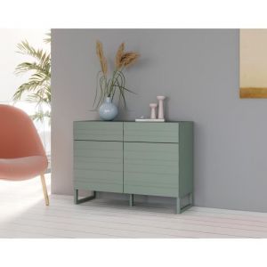 Sofia - buffet bas - vert sauge - 110 cm - Vert sauge