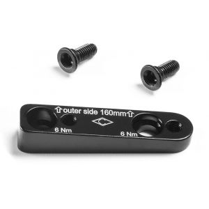 Campagnolo Flat Mount Rear Adapter 160 mm Black - Black - Taille 160 mm