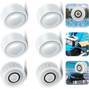 Paquet de 6, remplacement de nettoyeur de piscine à engrenages de poulie de guidage 3884997-R6 compatible avec Dolphin M400 M500 Deluxe 4 Deluxe 5