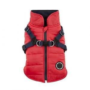 Puppia Mountaineer II Manteau d'Hiver pour Chien Rouge Taille S