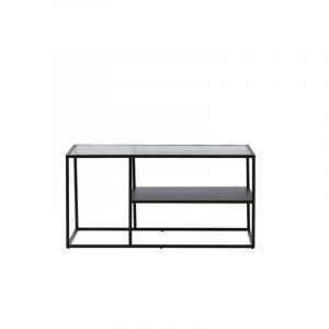 Campinas table basse 1 étagère noir.