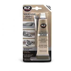 K2 Sports De Haute température de Silicone, Putty, dichtsi likon, hochtemperaturbeständig de de 51 °c à + 204 °c, Transparent, Tube 85 g - K