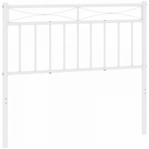 VidaXL Tête de lit métal blanc 100 cm