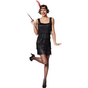 Dressforfun Costume femme charleston XXL - d&eacute;guisement costume halloween d&eacute;guisement partywear carnaval costume carnaval robe de soir&eacute;e - 301584