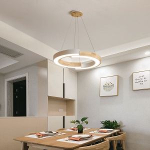 V-TAC Suspension filaire LED/32W/230V 3000K blanc/bois