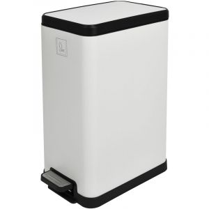Svita - STM15 Poubelle à pédale 15l incl. seau intérieur Couvercle Softclose blanc