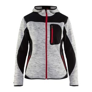 Blaklader Veste tricot&eacute;e &agrave; capuche femme Gris anthracite/Noir 4931 - Gris Anthracite / Noir - XS