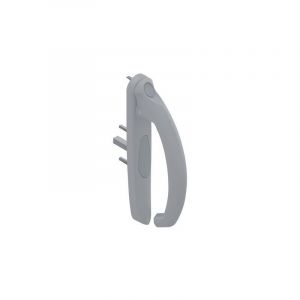 La Crois&eacute;e DS Poign&eacute;e 20&deg; int&eacute;rieur 5531 L Profil 35 &agrave; 53mm - Gris inox claro - Gauche - DS5531-G870